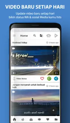 Status WA Video Motivasi android App screenshot 3